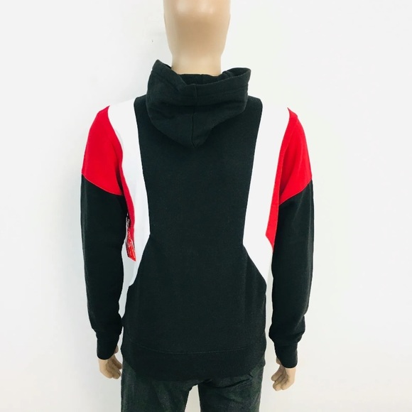 True Religion Mens Small Hoodie Sweatshirt Logo Pullover Black - Picture 7 of 8